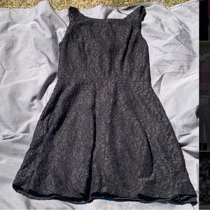 Sparkly black mini dress